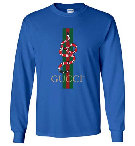 gucci snake long sleeve|Men's Designer T.